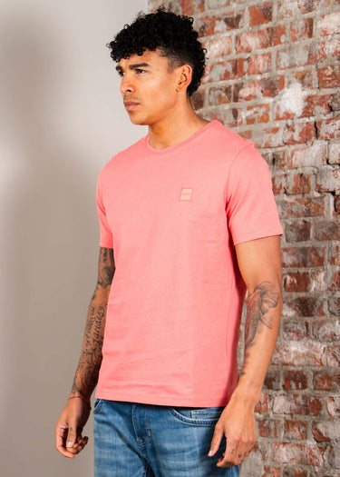 Hugo Boss T-shirts Tales - light pastel red