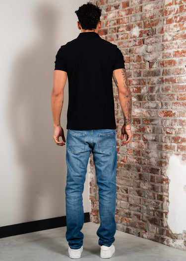 Fred Perry Polo's Vertical stripe polo shirt - black champagne