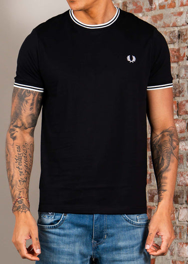Fred Perry T-shirts Twin tipped t-shirt - black