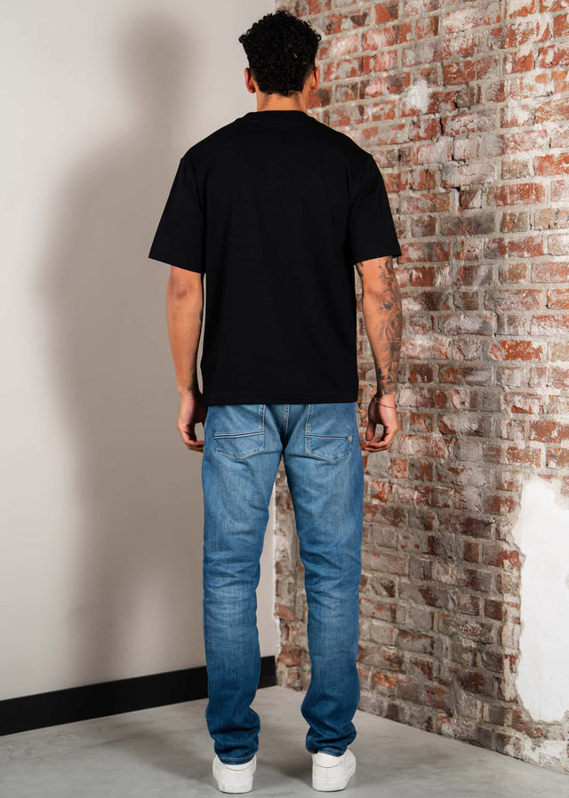 Fred Perry T-Shirts Embroidered panel t-shirt - black