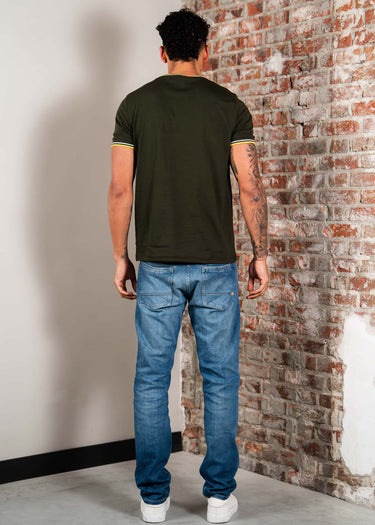 Fred Perry T-shirts Twin tipped t-shirt - hunting green light ice lemon barley