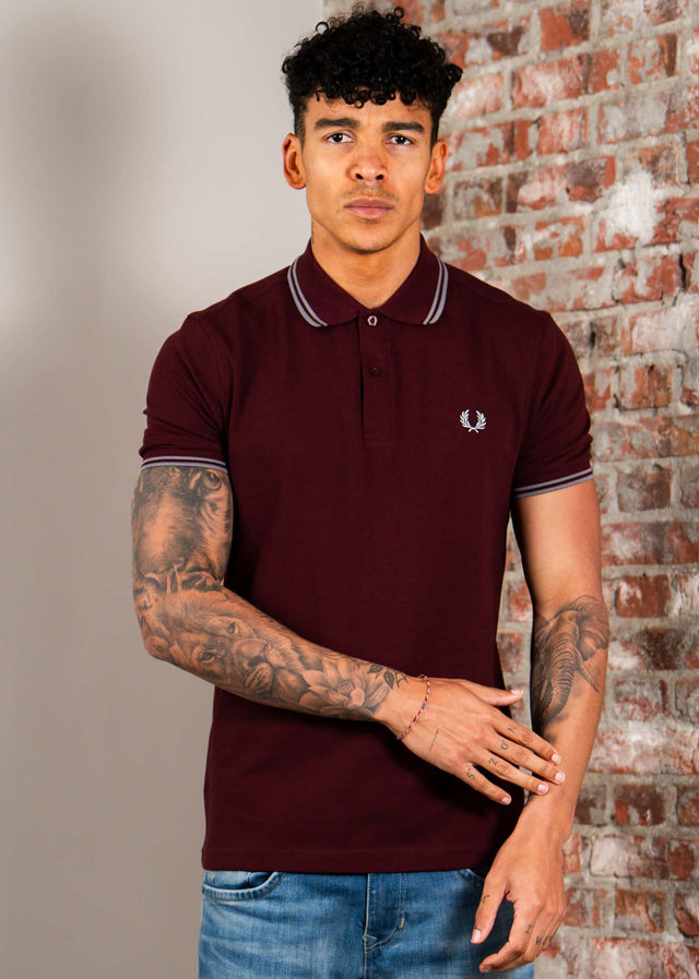 Fred Perry Poloshirts Twin tipped fred perry shirt - oxblood stockport blue