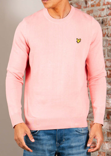 Lyle & Scott Truien Cotton crew neck jumper - pink grapefruit