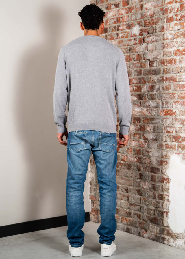 Lacoste Pullover Regular fit crew neck sweater - silver chine