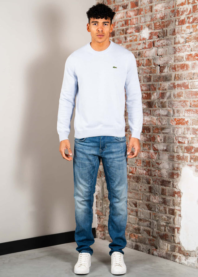 Lacoste Pullover Regular fit crew neck sweater - phoenix blue