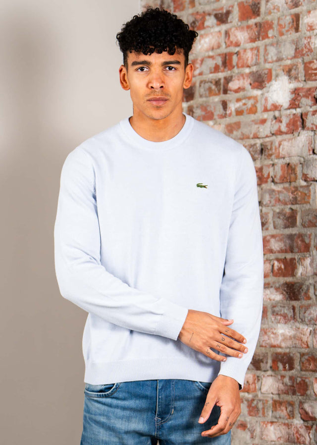 Lacoste Pullover Regular fit crew neck sweater - phoenix blue