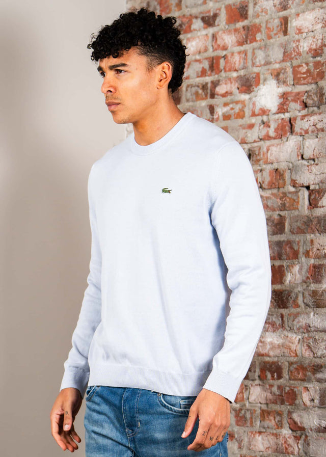 Lacoste Pullover Regular fit crew neck sweater - phoenix blue