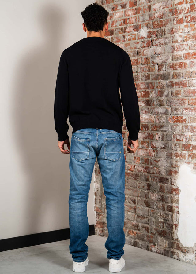 Lacoste Pullover Regular fit crew neck sweater - black