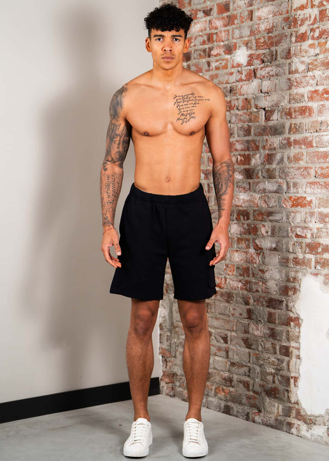 Napapijri Shorts N box logo cargo - black beauty