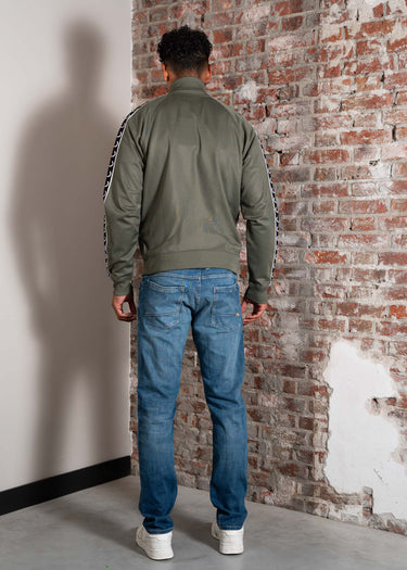 Fred Perry Vesten Taped track jacket - laurel wreath green black