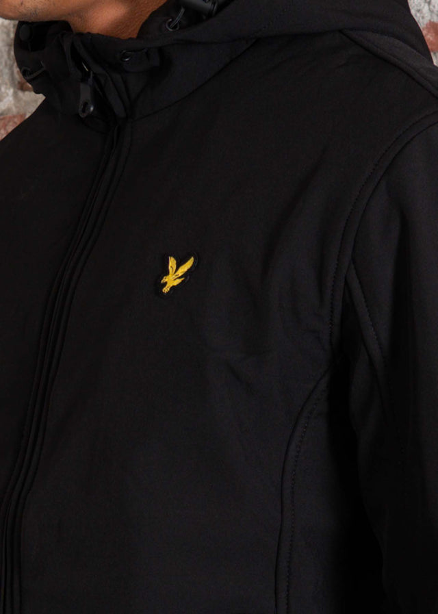 Lyle & Scott Jacken Fleece back softshell jacket - jet black