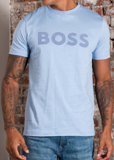 Hugo Boss T-shirts Thinking - open blue