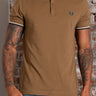 Fred Perry Polo's Twin tipped polo - shaded stone ecru dark petrol