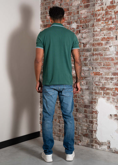 Fred Perry Polo's Twin tipped polo - sport green track blue