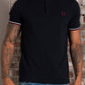 Fred Perry Polo's Twin tipped fred perry shirt - navy snow white burnt red