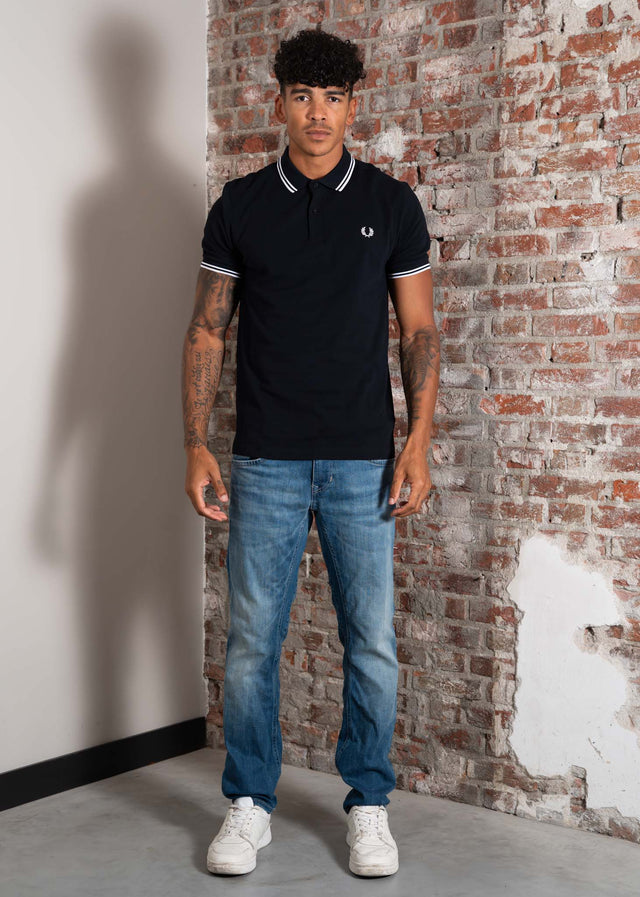 Fred Perry Poloshirts Twin tipped Fred Perry shirt - navy white