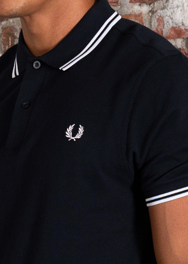 Fred Perry Poloshirts Twin tipped Fred Perry shirt - navy white