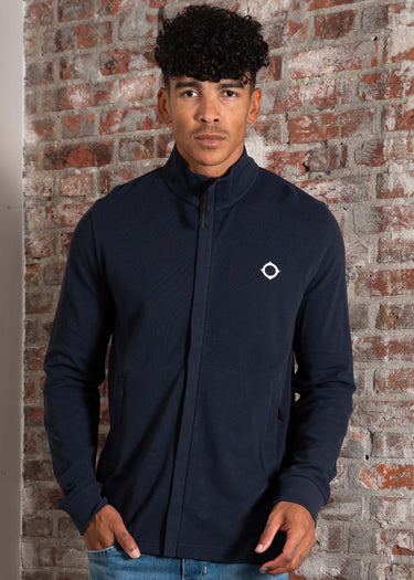 MA.Strum Vesten Pique full zip - ink navy