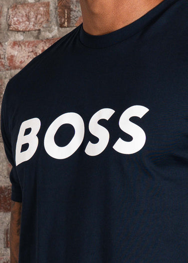 Hugo Boss T-shirts Thinking - dark blue