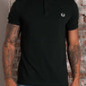 Fred Perry Polo's Plain fred perry shirt - night green snow white