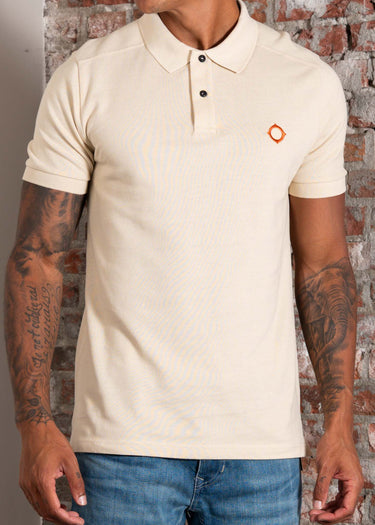 MA.Strum Polo's Ss pique polo - burnt cream
