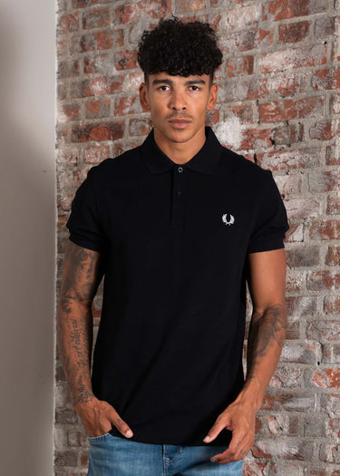 Fred Perry Polo's Plain fred perry shirt - black white