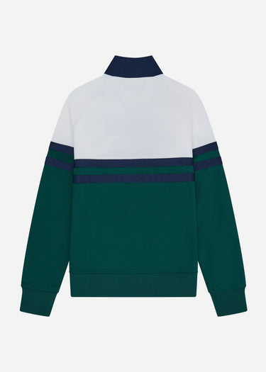 Ellesse Vesten Rimini track jacket - off white dark green