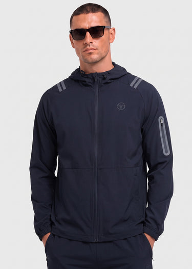 Sergio Tacchini Jassen Gallo hoodie track jacket - black