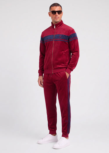 Sergio Tacchini Broeken Damarindo velour pants - tibetan red