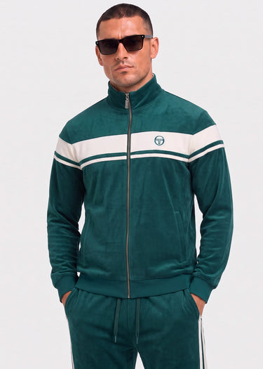 Sergio Tacchini Broeken Damarindo velour tracktop - pineneedle
