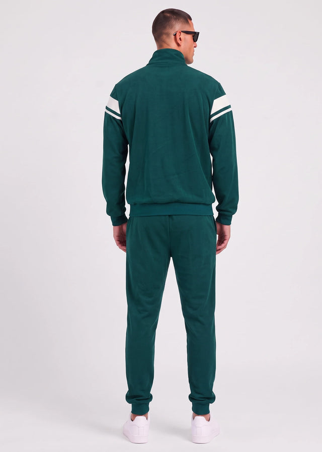 Sergio Tacchini Hosen Damarindo velour tracktop - pineneedle