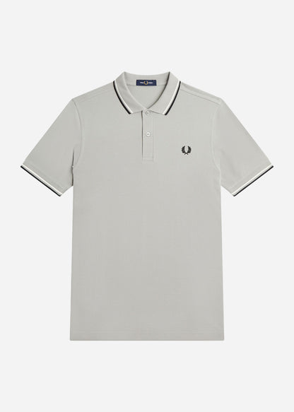 Fred Perry Polo's  Twin tipped fred perry shirt - limestone ecru black 