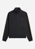 Fred Perry Vesten  Contrast tape track jacket - black shaded stone 