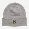 Lyle & Scott Mutsen Cotton merino beanie - mid grey marl
