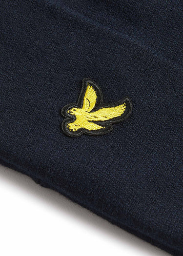 Lyle & Scott Mutsen Cotton merino beanie - dark navy