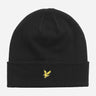 Lyle & Scott Mutsen Cotton merino beanie - jet black