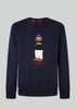 Hackett London Truien  Harry logo crew - navy 