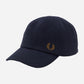 Fred Perry Petten  Pique classic cap - navy dark caramel 