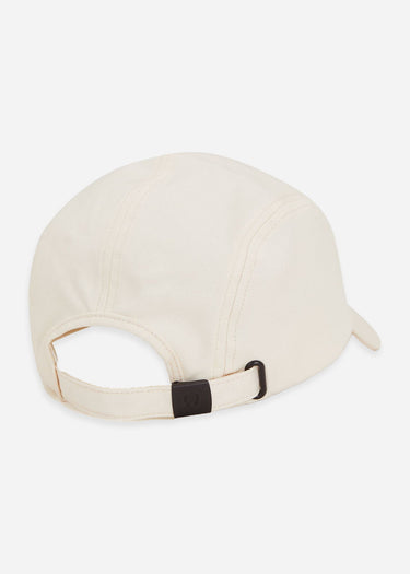 Fred Perry Petten 5 panel flap twill cap - ecru