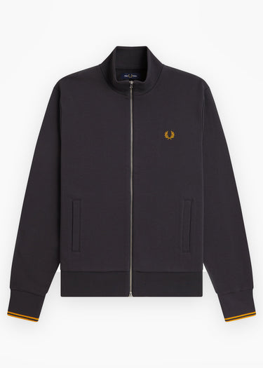 Fred Perry Sweatjacken Zip through sweatshirt - anchor grey