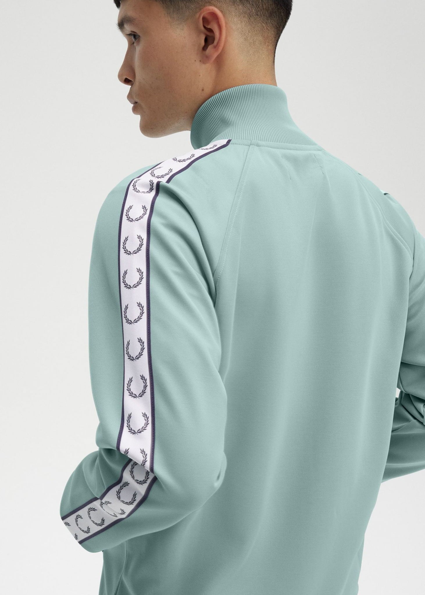 Fred Perry Jassen Taped track jacket - silver blue