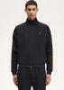 Fred Perry Vesten  Contrast tape track jacket - black shaded stone 