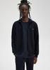 Fred Perry Jassen Contrast taped track jacket - navy honeycomb