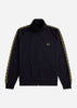 Fred Perry Jassen Contrast taped track jacket - navy honeycomb