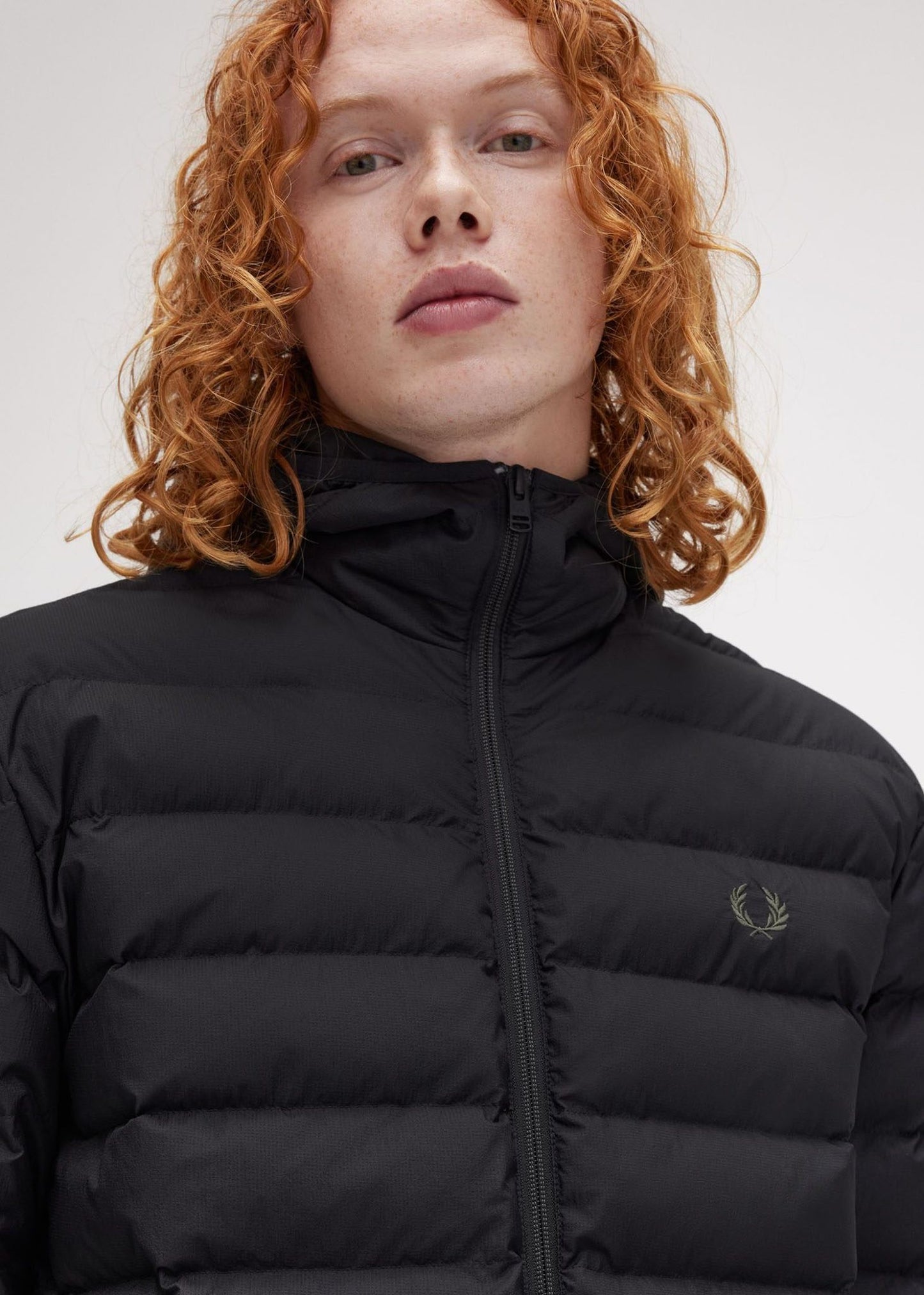 Fred Perry Jassen  Hooded insulated jacket - black 