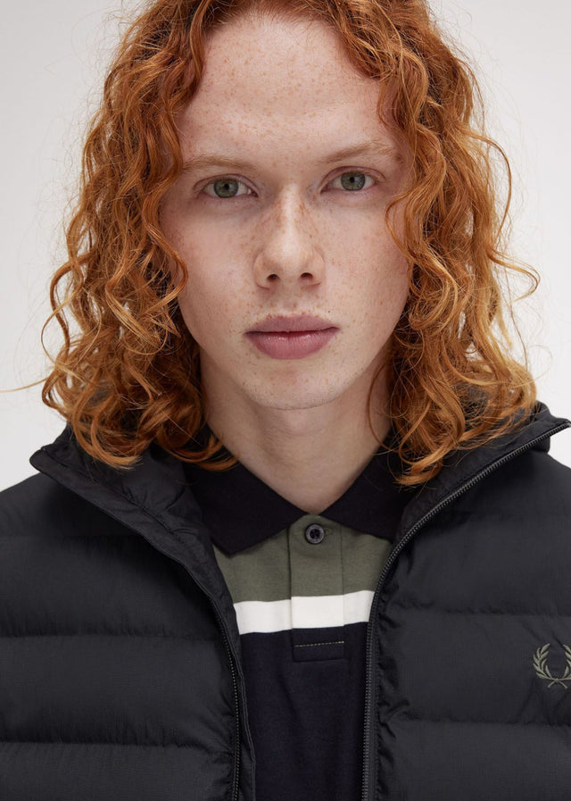 Fred Perry Jacken  Hooded insulated jacket - black 
