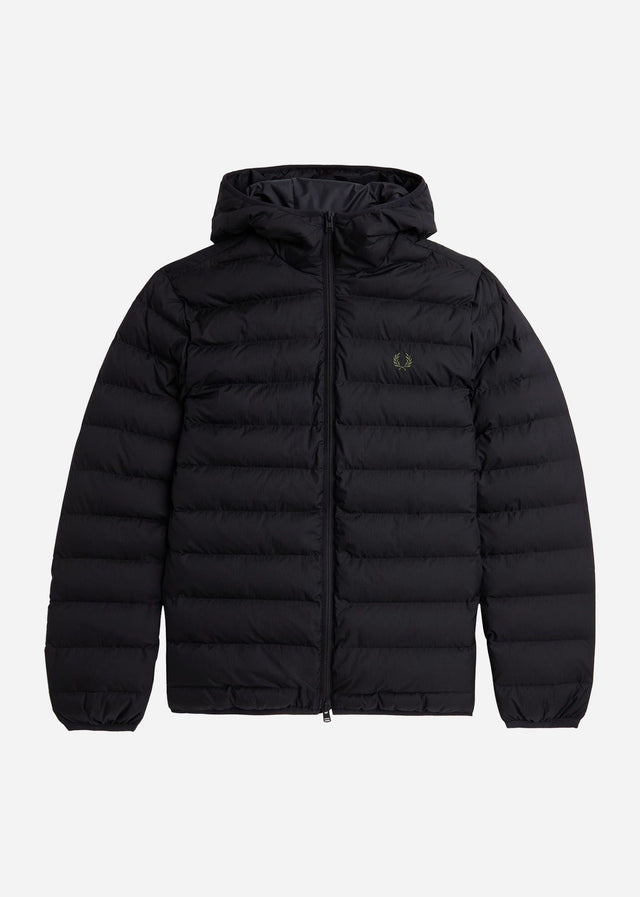 Fred Perry Jacken  Hooded insulated jacket - black 