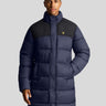 Lyle & Scott Jassen  Longline wadded puffer - dark navy 
