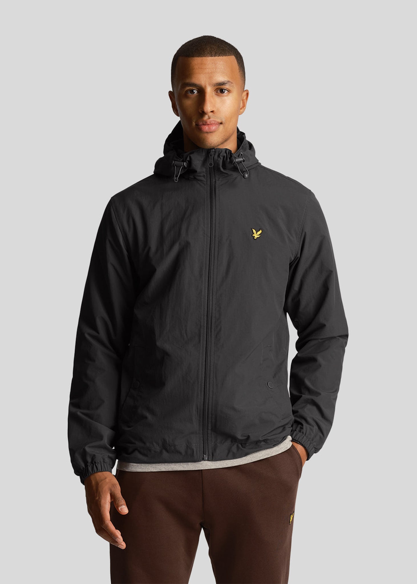 Lyle & Scott Jassen  Zip through hooded jacket - gunmetal 