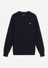 Lyle & Scott Truien  Shaker stitch mock neck - dark navy 